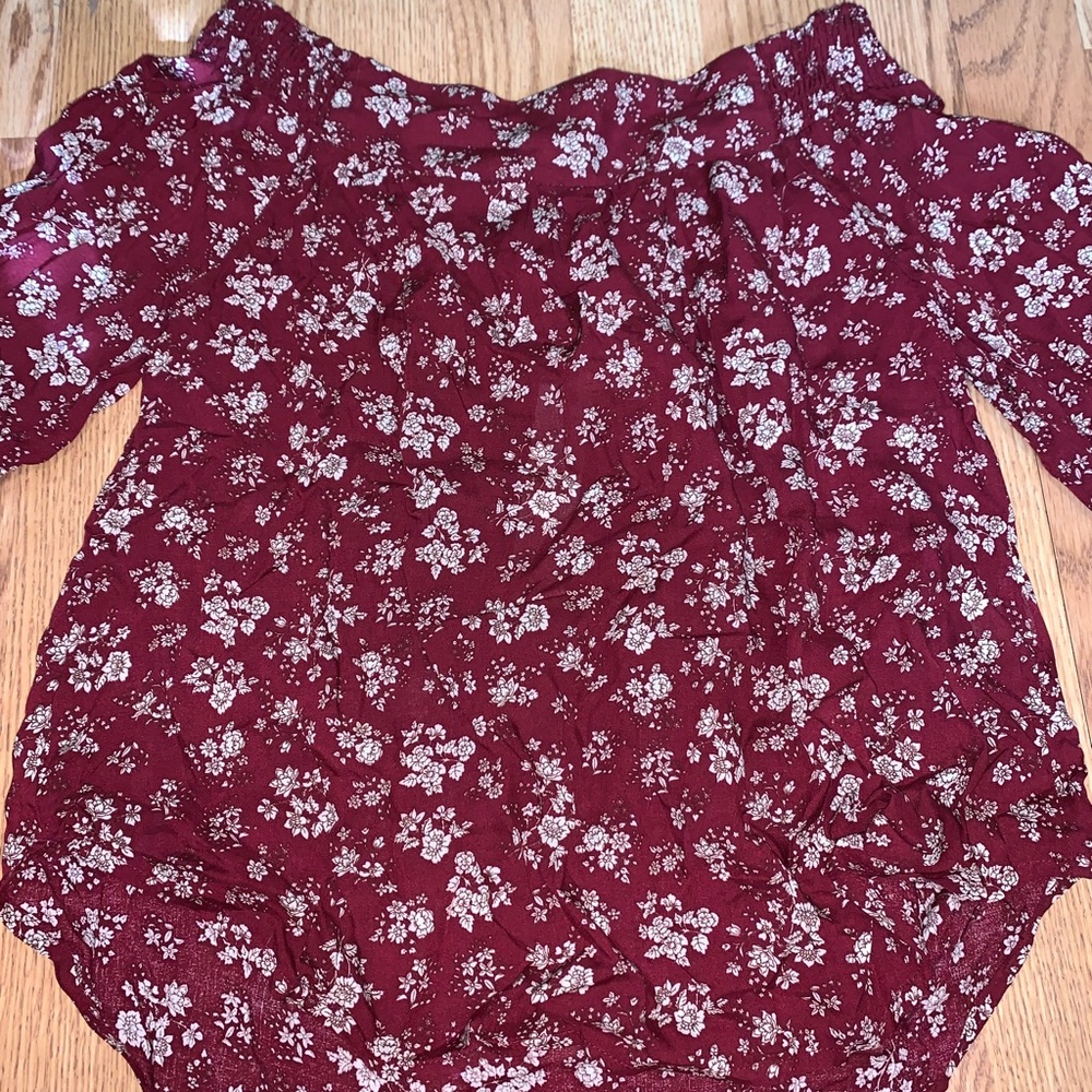 Papermoon, floral, off the shoulder blouse